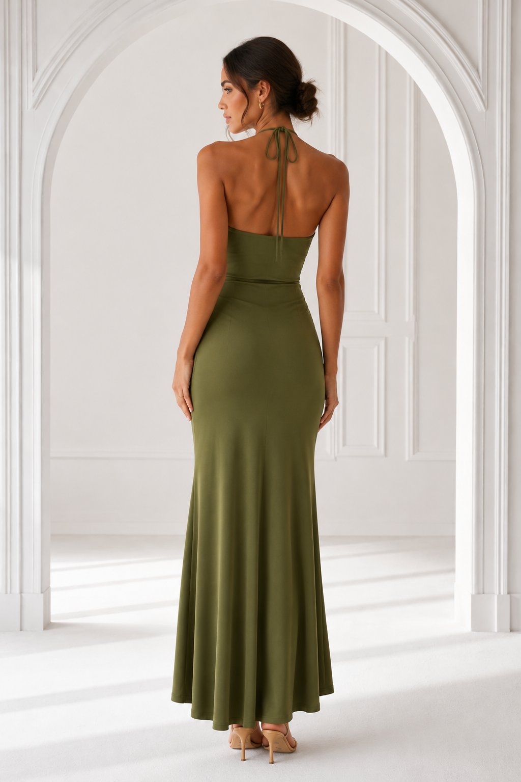 Olive Tiwst Midi Dress