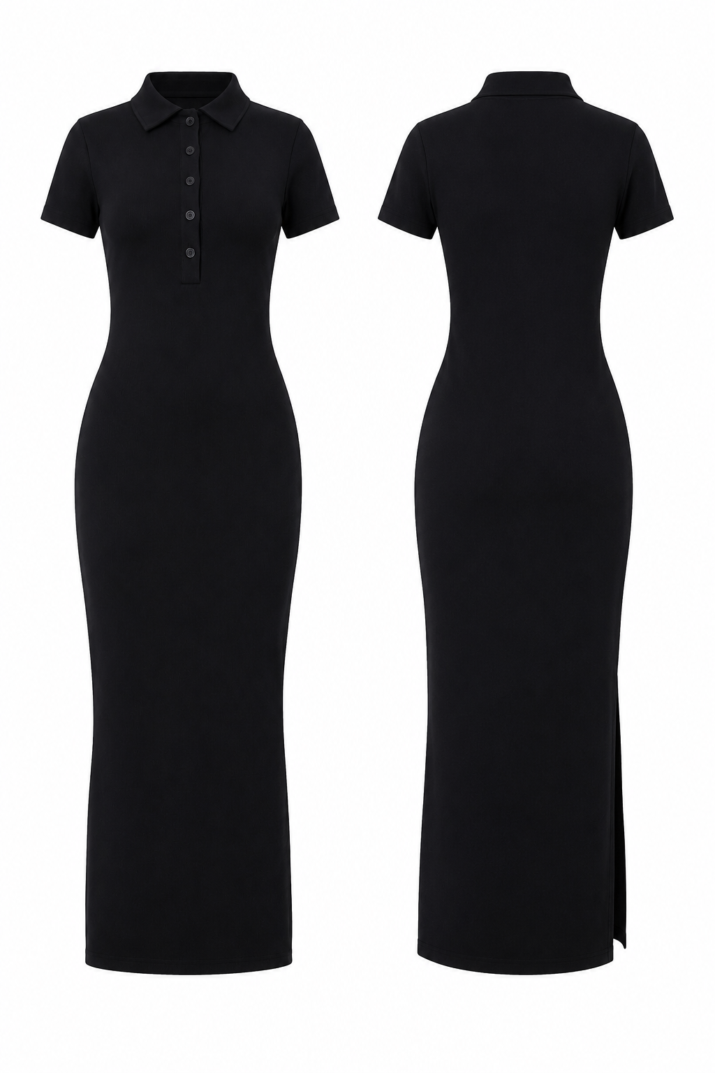 Power Rib midi dress